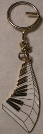 Piano Swirl Key Chain